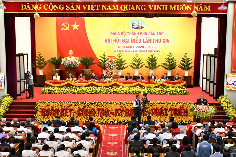 Đại hội đại biểu Đảng bộ TP Cần Thơ lần thứ XIV, nhiệm kỳ 2020 - 2025.