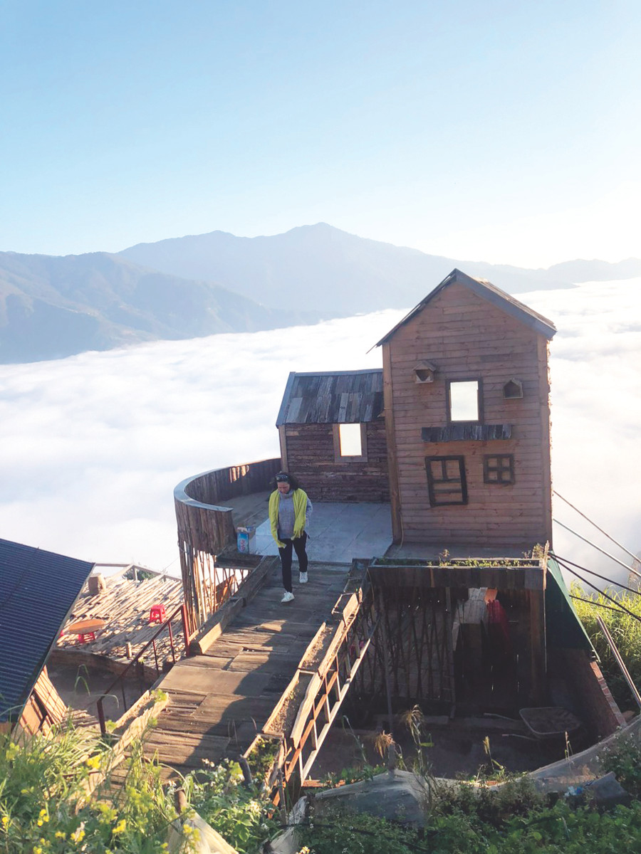 Một góc “Thiên đường mây” Tà Xùa. Ảnh: Thanh Thúy.