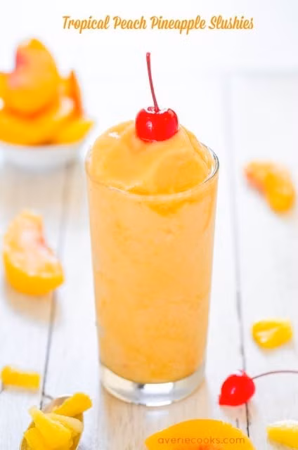 sinh tố đào dứa