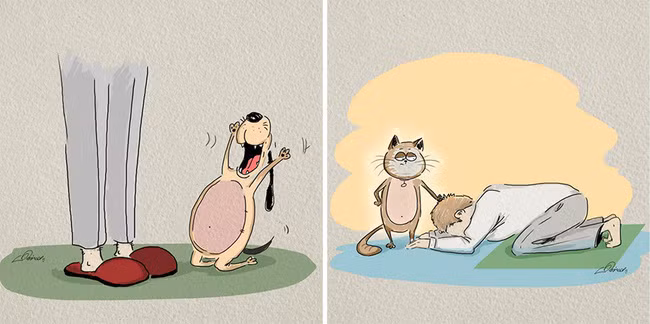 Bộ tranh: Đã tìm thấy lý do mà chó với mèo không thể chung sống hòa bình - Ảnh 4.