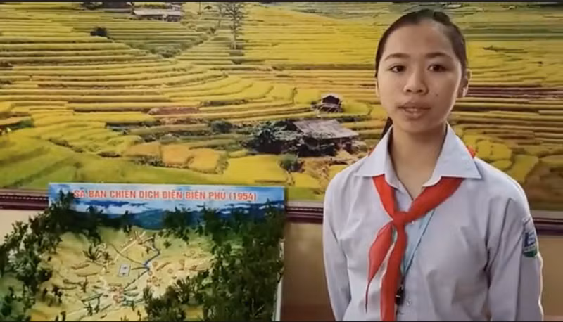 Em Vũ Hoài Thương - tác giả của sa bàn Chiến dịch Điện Biên Phủ.