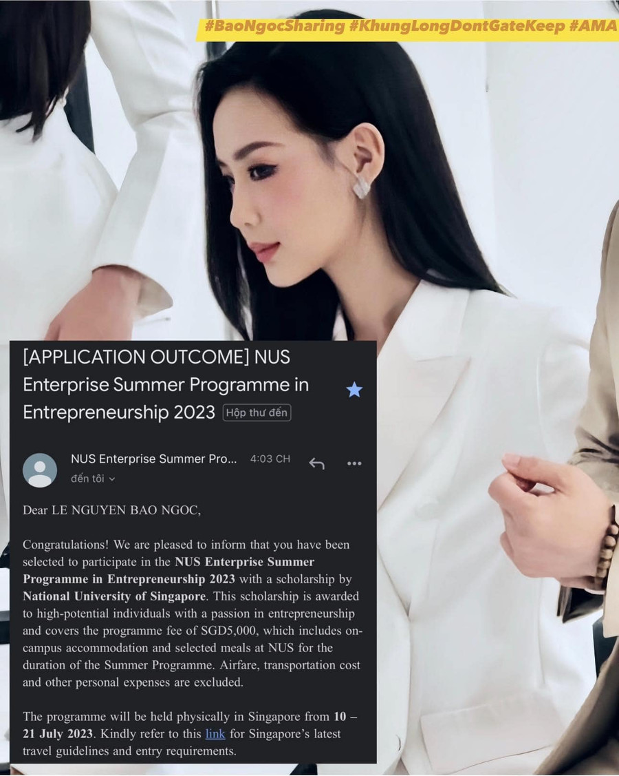 Hoa hậu Bảo Ngọc chính thức nhận học bổng danh giá gần 90 triệu đồng. Hoa hậu Bảo Ngọc chính thức nhận học bổng danh giá gần 90 triệu đồng.