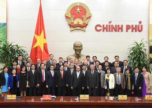 Thủ tướng và các đại biểu dự buổi làm việc. Ảnh: VGP/Quang Hiếu Thủ tướng và các đại biểu dự buổi làm việc. Ảnh: VGP/Quang Hiếu