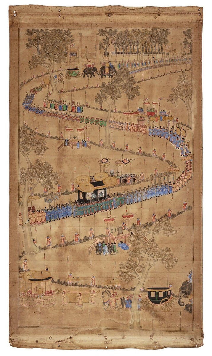 Tranh vẽ đoàn đại giá trong lễ tế thời Nguyễn. Ảnh minh họa. Tranh vẽ đoàn đại giá trong lễ tế thời Nguyễn. Ảnh minh họa.