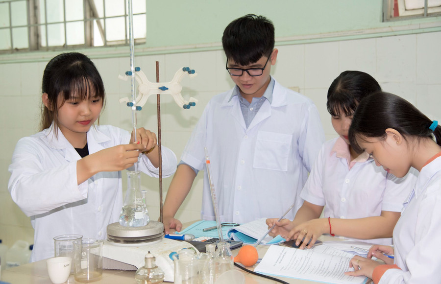 Sinh viên Trường ĐH Đồng Tháp. Ảnh NTCC