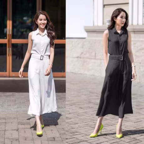 Quan ong suong mac voi ao gi la hop mot nhat? - Anh 1