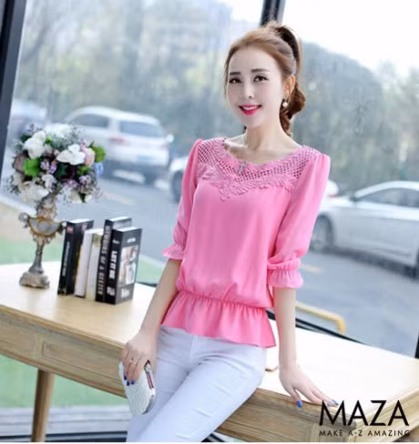 Nhung mau ao so mi giau bung cuc tot cho nhung co nang mum mim - Anh 3