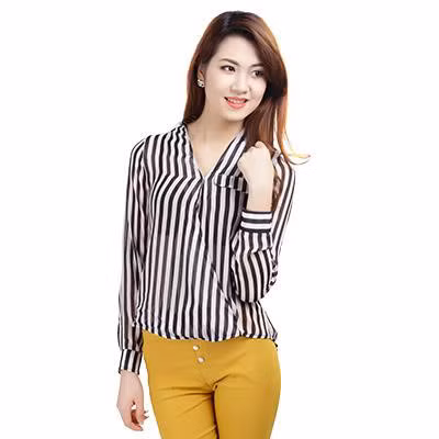 Nhung mau ao so mi giau bung cuc tot cho nhung co nang mum mim - Anh 1