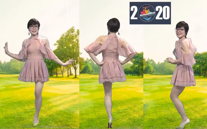 Hoa khôi Vầng trăng khuyết 2019 - Đại sứ Chương trình Mottainai 2020 Bế Thị Băng - với điệu nhảy Cha Cha Cha.