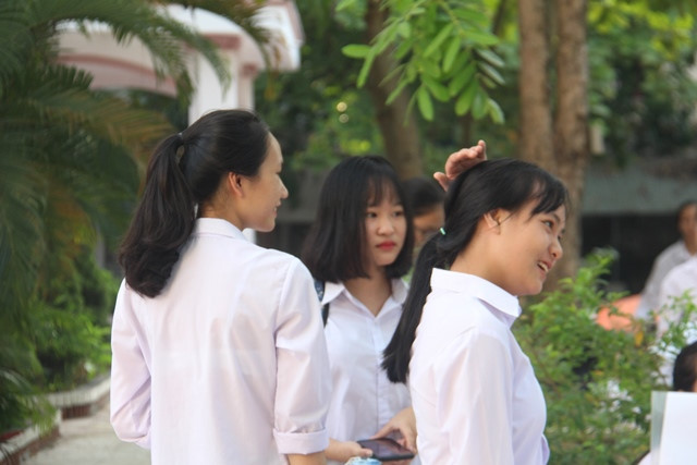 Môn thi ngoại ngữ tâm lý thí sinh đều rất thoải mái Môn thi ngoại ngữ tâm lý thí sinh đều rất thoải mái