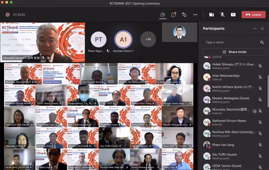 Hội thảo vùng về “Kỹ thuật cơ khí động lực, năng lượng và cơ khí chế tạo” được tổ chức kết hợp giữa hình thức trực tiếp và trực tuyến.