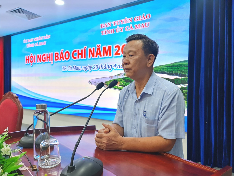 Ông Hồ Trung Việt, Trưởng Ban Tuyên giáo Tỉnh ủy phát biểu tại hội nghị. Ông Hồ Trung Việt, Trưởng Ban Tuyên giáo Tỉnh ủy phát biểu tại hội nghị.