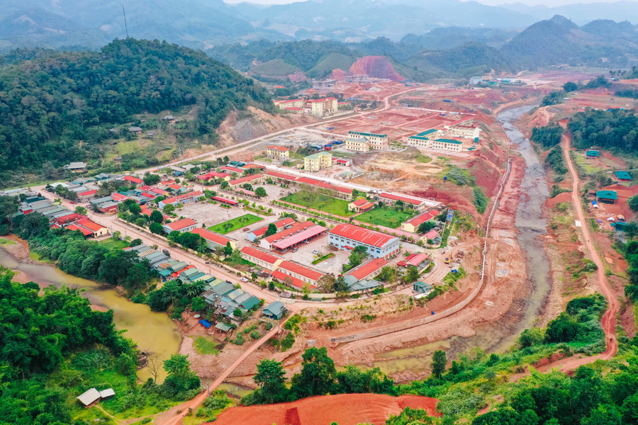 Toàn cảnh trung tâm huyện lỵ Nậm Pồ.