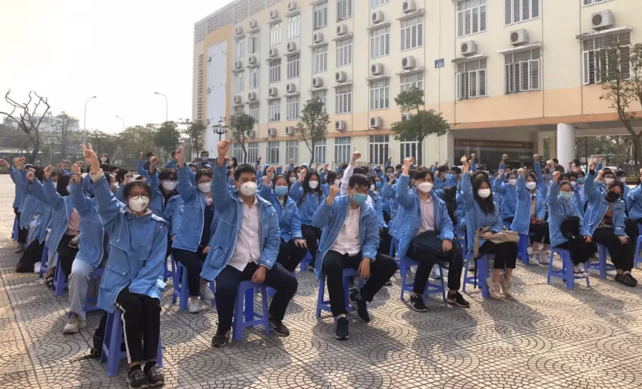 Thí sinh Hải Phòng tham dự kỳ thi chọn học sinh giỏi quốc gia THPT năm học 2021 - 2022.