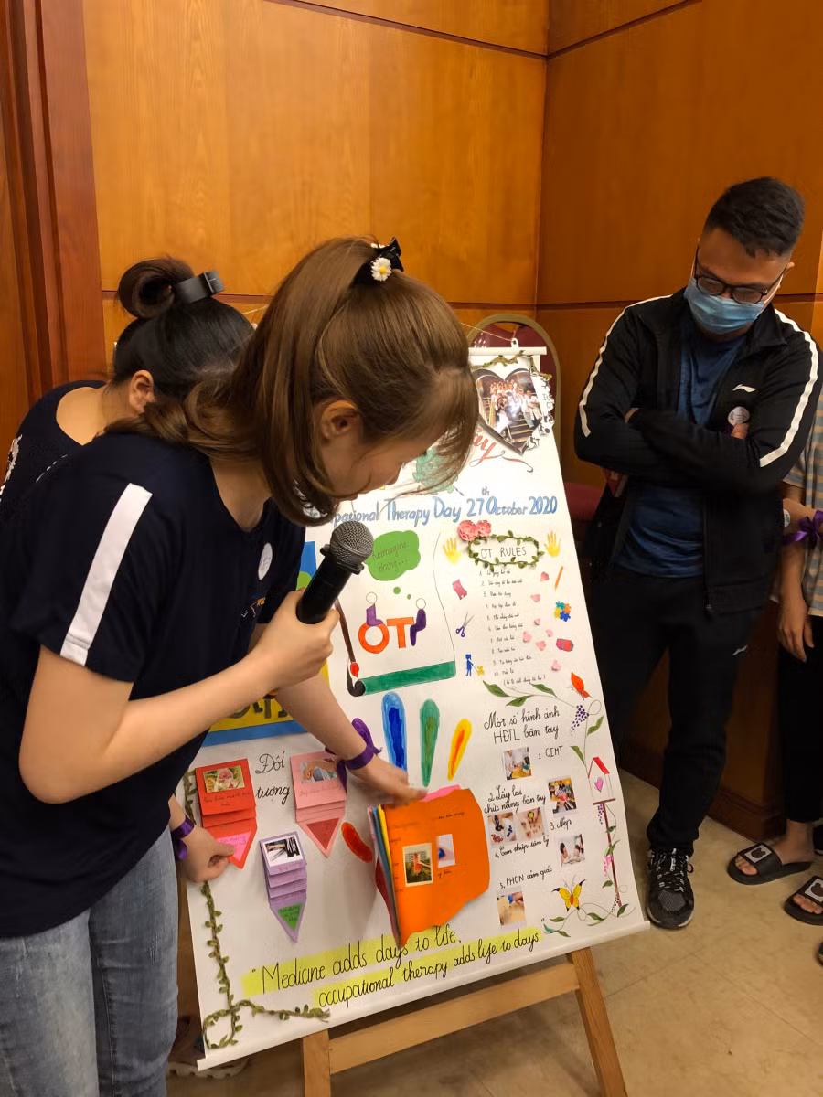 Phần trình bày sáng tạo về chức năng bàn tay.