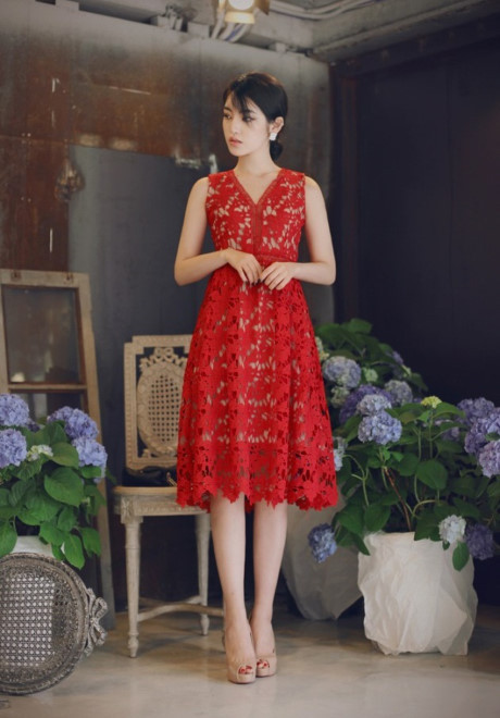 Đầm ren thanh lịch, hot nhất hè Dam ren thanh lich, hot nhat he