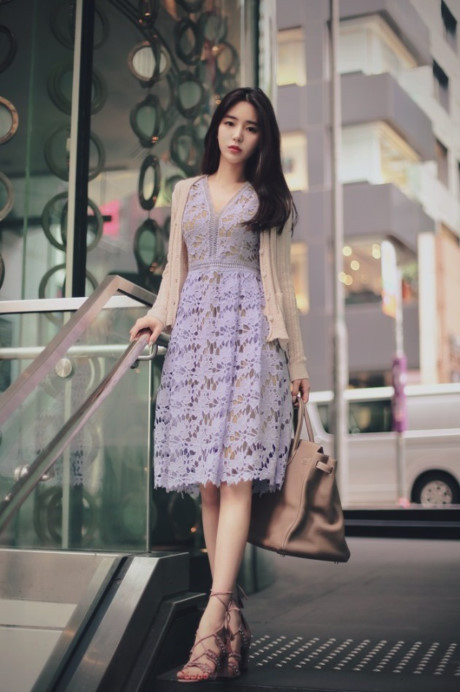 Đầm ren thanh lịch, hot nhất hè Dam ren thanh lich, hot nhat he
