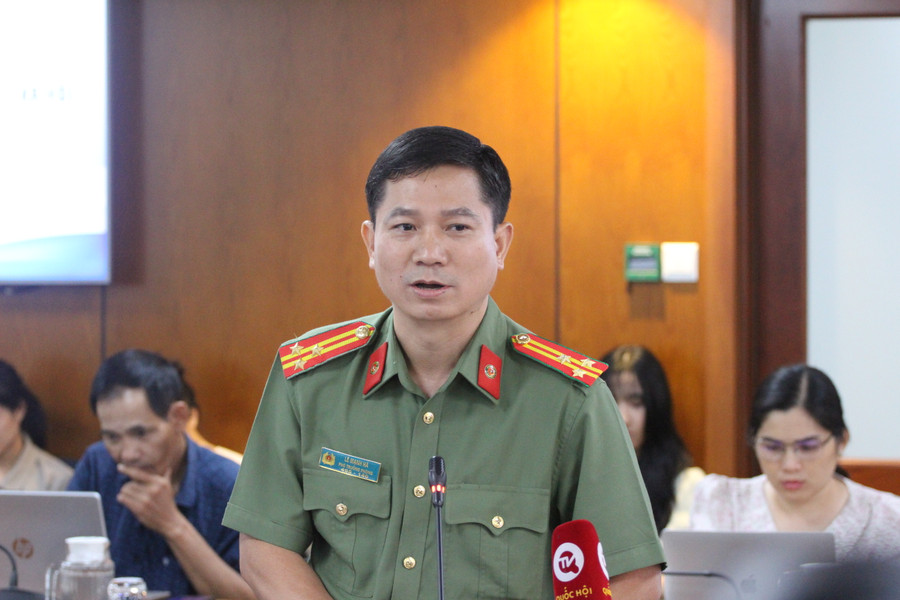 Thượng tá Lê Mạnh Hà – Phó trưởng Phòng Tham mưu Công an TPHCM. (Ảnh: Thành Nhân). Thượng tá Lê Mạnh Hà – Phó trưởng Phòng Tham mưu Công an TPHCM. (Ảnh: Thành Nhân).