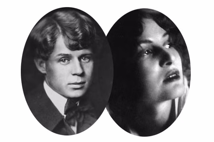 Sergey Esenin và Zinaida Raykh.