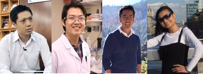 TS Phạm Trung Kiên, TS Nguyễn Thiên Quang, TS Huỳnh Tấn Quốc, ThS Đào Trần Hoàng Châu (từ trái qua).