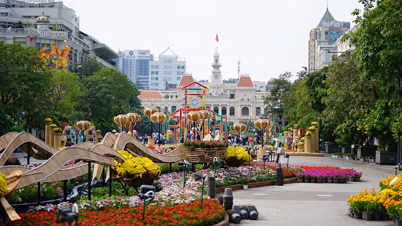 Một tiểu cảnh được trang trí khá công phu