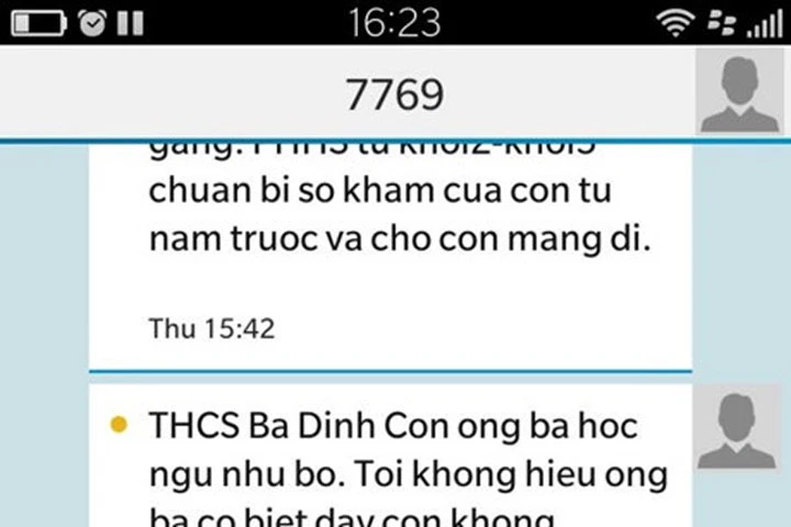 Bắt được thủ phạm nhắn tin "con ông bà học ngu như bò"