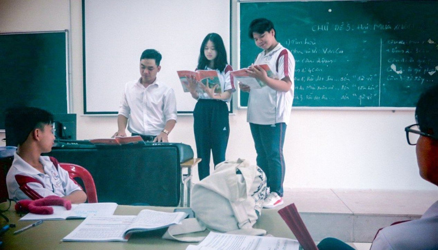 Một tiết học âm nhạc trong trường phổ thông. Ảnh TT. Một tiết học âm nhạc trong trường phổ thông. Ảnh TT.