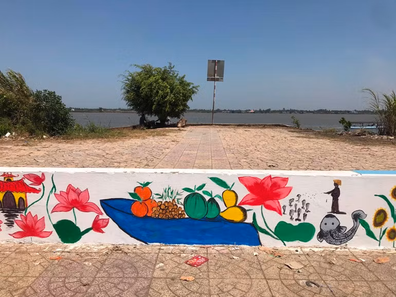 Một bức bích họa đã hoàn thành