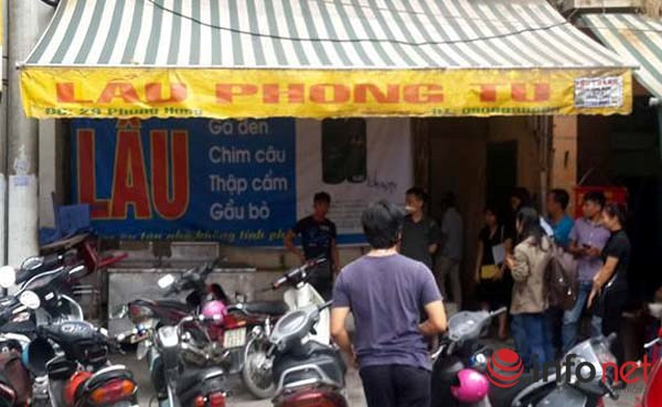 Quán lẩu nơi xảy ra vụ việc. Quán lẩu nơi xảy ra vụ việc.