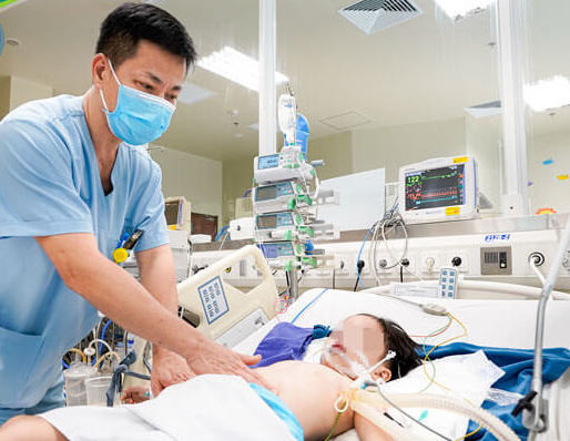 Nhiều trẻ nhập viện do tai nạn thương tích. Ảnh: Bệnh viện Nhi Trung ương.