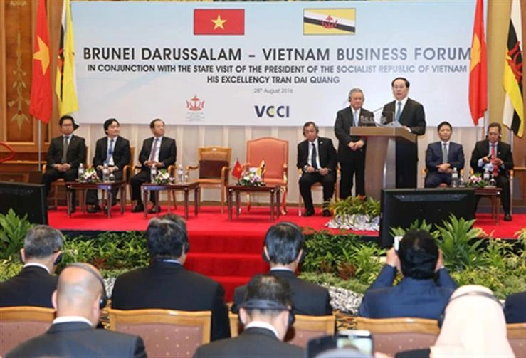 Đoàn đại biểu cấp cao Việt Nam tham dự diễn đàn doanh nghiệp Việt Nam - Brunei. Nguồn: Internet