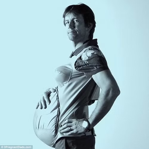 Xem các ông chồng vật vã sống chung với bụng bầu - 8