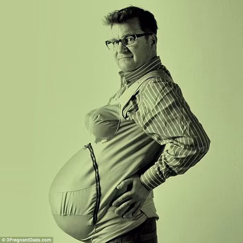 Xem các ông chồng vật vã sống chung với bụng bầu - 6