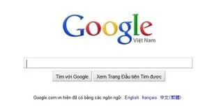 Trang chủ Google Việt Nam tê liệt