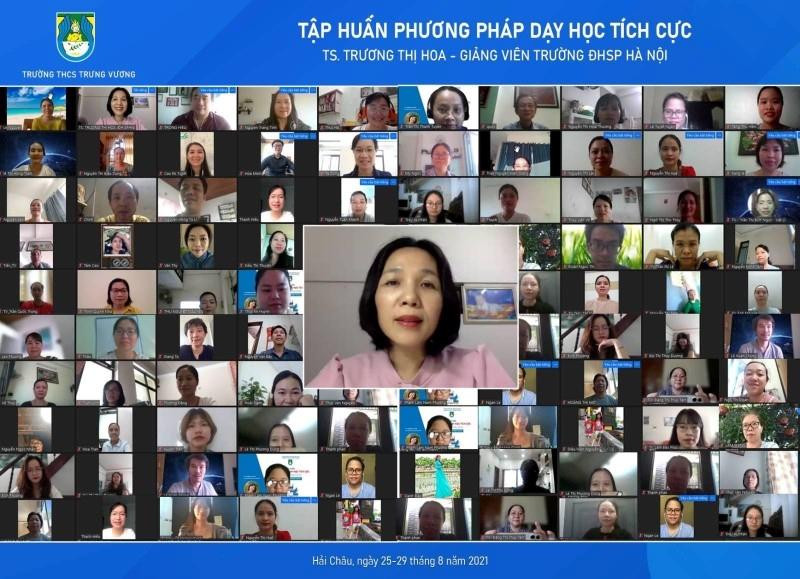 Giáo viên Trường THCS Trưng Vương tham gia tập huấn về phương pháp dạy học tích cực theo hình thức trực tuyến. Giáo viên Trường THCS Trưng Vương tham gia tập huấn về phương pháp dạy học tích cực theo hình thức trực tuyến.