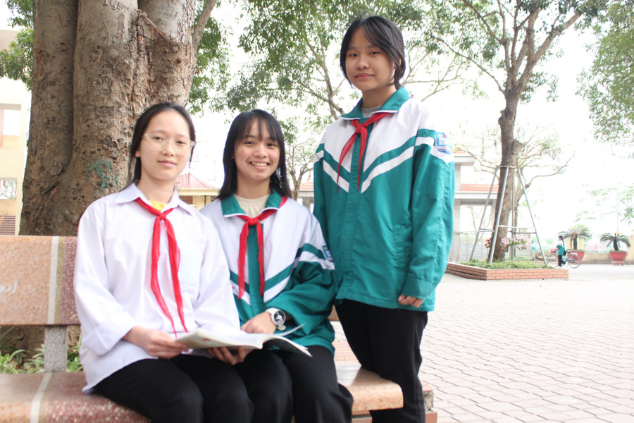 Học sinh lớp 9 Trường THCS Nguyễn Văn Cừ (Bắc Ninh) sẵn sàng cho kỳ thi.