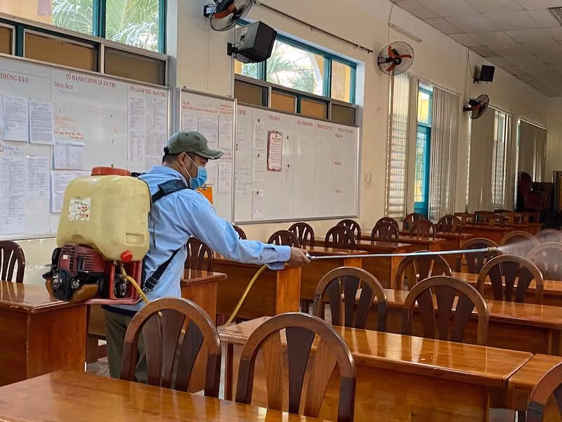100% trường học tại TP.HCM đã tiến hành khử khuẩn, tổng vệ sinh