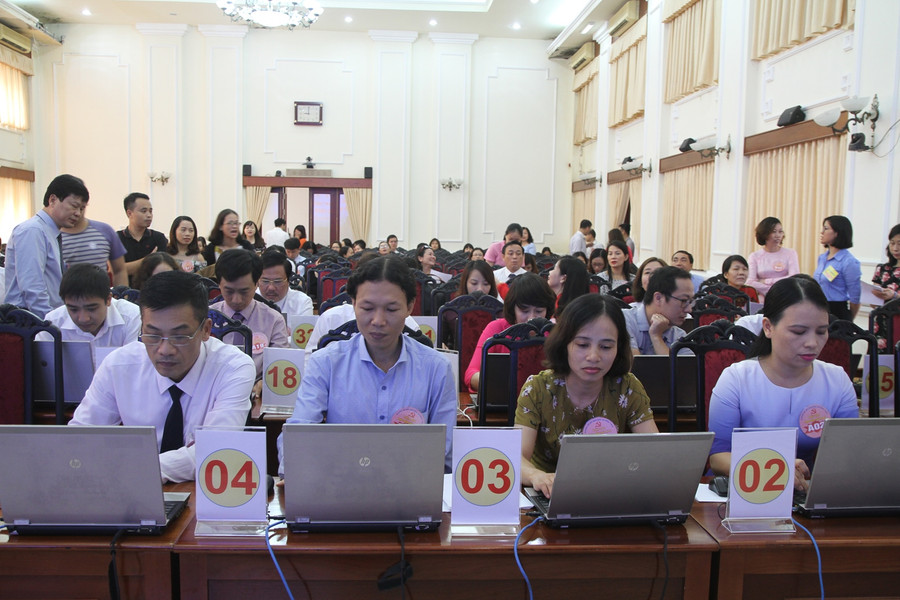 Các thí sinh có thời gian 40 phút để làm bài thi trắc nghiệm