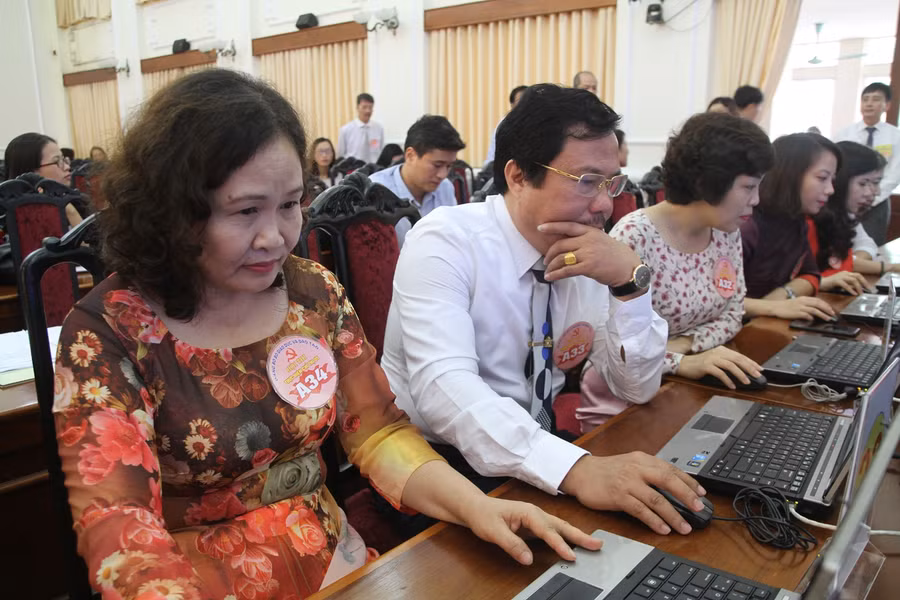 Không khí phòng thi nghiêm túc