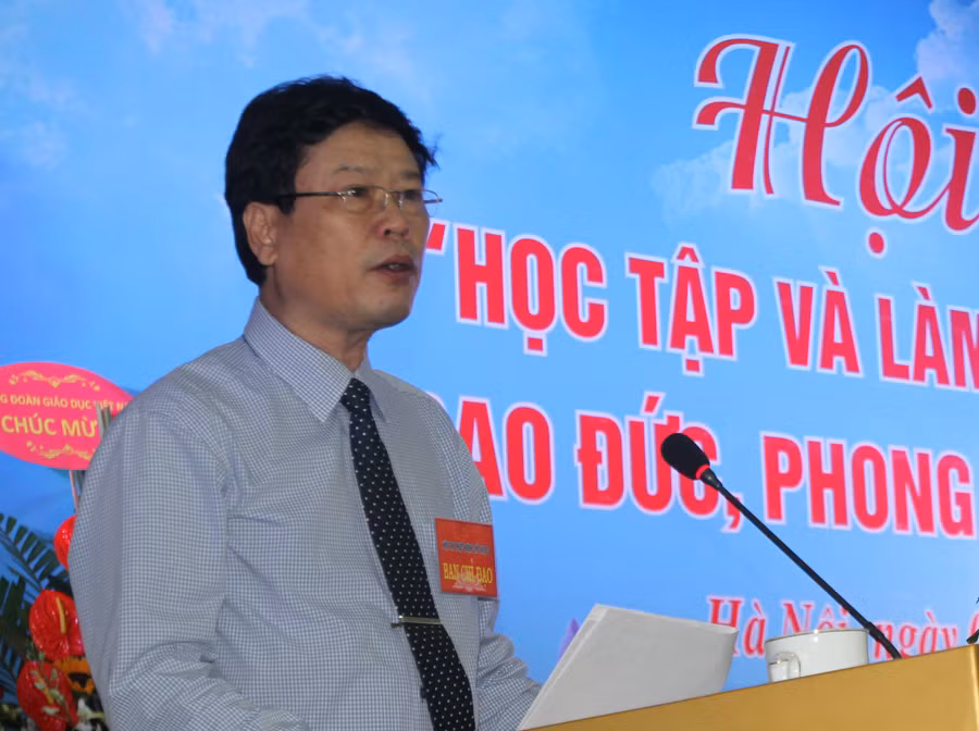 Đồng chí Nguyễn Quốc Hải - Phó Bí thư Thường trực Đảng ủy Bộ, Phó Trưởng Ban chỉ đạo Hội thi - công bố thể lệ Hội thi