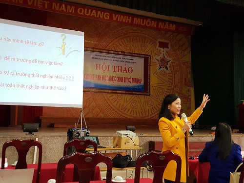 Đón mùa tuyển sinh 2019, Trường ĐH Nông Lâm đã tổ chức nhiều hội thảo giới thiệu về các ngành học của trường