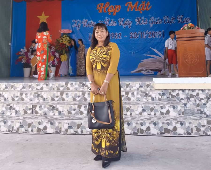 Cô Nguyễn Thị Kim Hoàn, Giáo viên Trường THCS Quản Cơ Thành, huyện Châu Thành (An Giang).