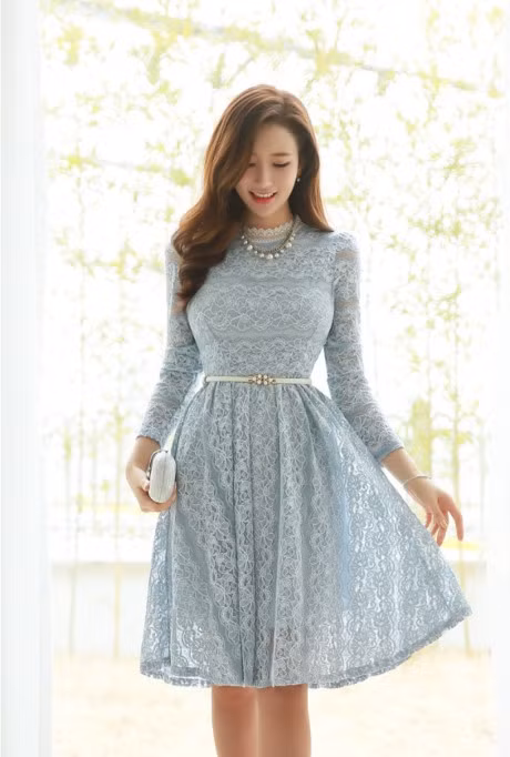 Nhung mau vay ren thanh lich 