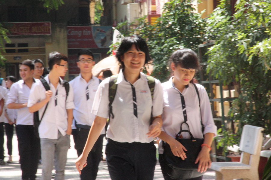 Thí sinh tham dự kỳ thi tốt nghiệp THPt 2014