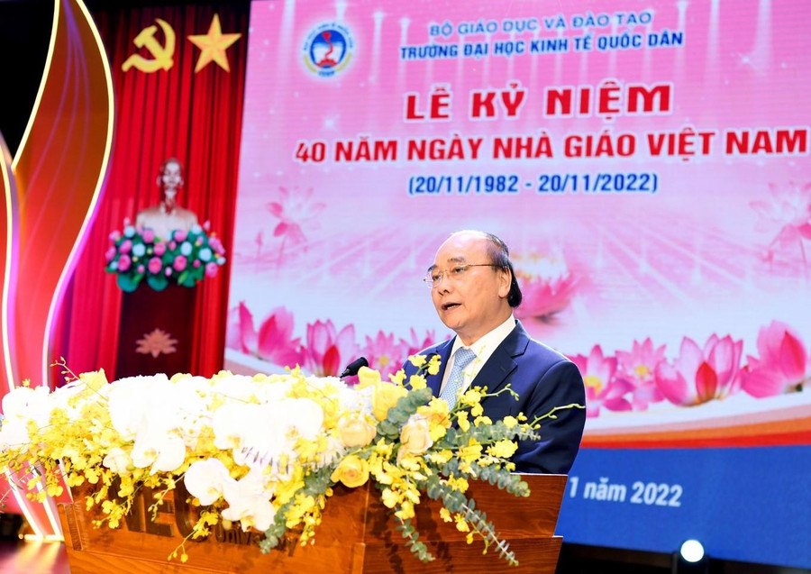 Chủ tịch nước phát biểu tại buổi lễ.