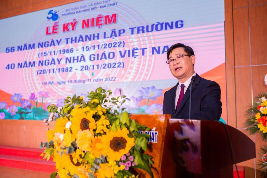 GS.TS Trần Thanh Hải phát biểu tại buổi lễ.
