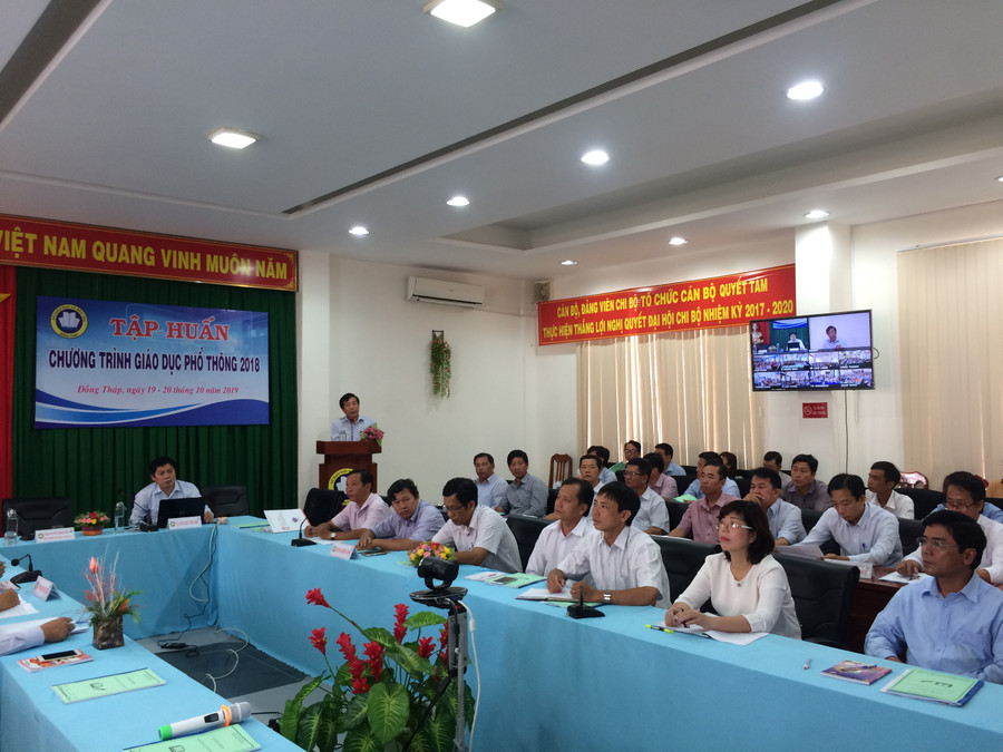 Ông Nguyễn Minh Tâm Phó Giám đốc Sở phát biểu khai mạc lớp tập huấn.
