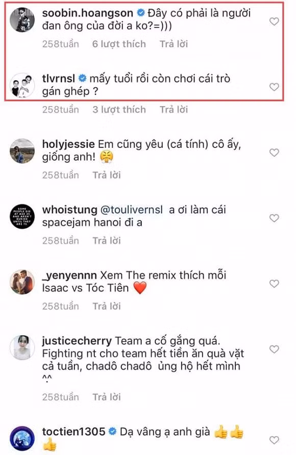 Ca sĩ Tóc Tiên, ca sĩ Soobin Hoàng Sơn, nhạc sĩ Hoàng Touliver, sao Việt