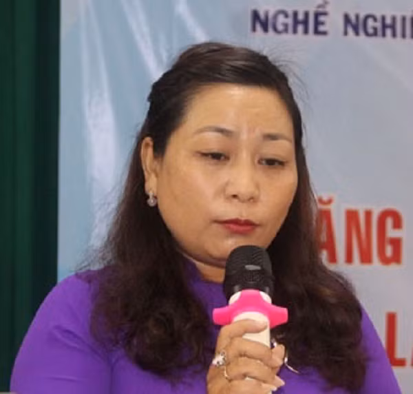 Bà Phan Vũ Nguyên Khương - Trưởng khoa Sư phạm GDNN (Trường Cao đẳng nghề Thành phố Hồ Chí Minh).