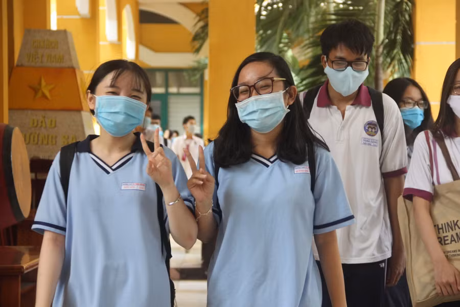 Thí sinh dự kỳ thi tốt nghiệp THPT năm 2020 tại TP.HCM. Ảnh minh hoạ 